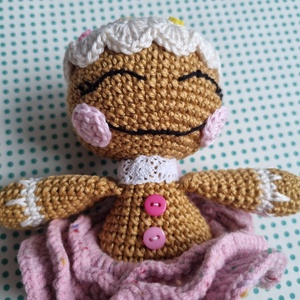 Horgolt Mézi amigurumi - karácsony - karácsonyi lakásdekoráció - karácsonyi manók, figurák - Meska.hu