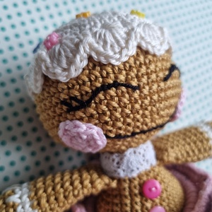 Horgolt Mézi amigurumi - karácsony - karácsonyi lakásdekoráció - karácsonyi manók, figurák - Meska.hu