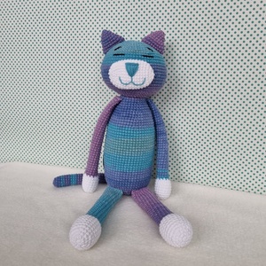 Horgolt macska amigurumi #6 - játék & sport - plüssállat & játékfigura - cica - Meska.hu