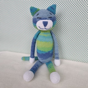 Horgolt macska amigurumi #7 - játék & sport - plüssállat & játékfigura - cica - Meska.hu