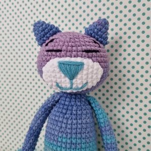Horgolt kicsi macska amigurumi - játék & sport - plüssállat & játékfigura - cica - Meska.hu