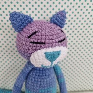 Horgolt kicsi macska amigurumi - játék & sport - plüssállat & játékfigura - cica - Meska.hu