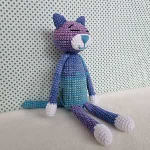 Horgolt kicsi macska amigurumi - játék & sport - plüssállat & játékfigura - cica - Meska.hu