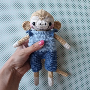 Horgolt majom amigurumi, Játék & Sport, Plüssállat & Játékfigura, Majom, Horgolás, MESKA