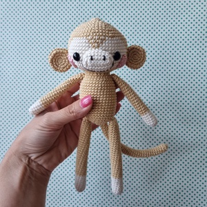 Horgolt majom amigurumi - játék & sport - plüssállat & játékfigura - majom - Meska.hu