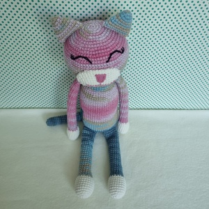 Horgolt macska amigurumi #9 - játék & sport - plüssállat & játékfigura - cica - Meska.hu