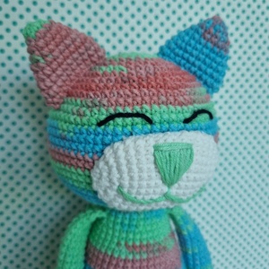 Horgolt macska amigurumi #11 - játék & sport - plüssállat & játékfigura - cica - Meska.hu