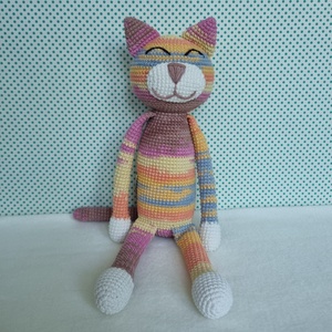 Horgolt macska amigurumi #12 - játék & sport - plüssállat & játékfigura - cica - Meska.hu