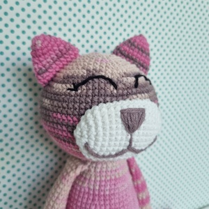 Horgolt macska amigurumi #13 - játék & sport - plüssállat & játékfigura - cica - Meska.hu