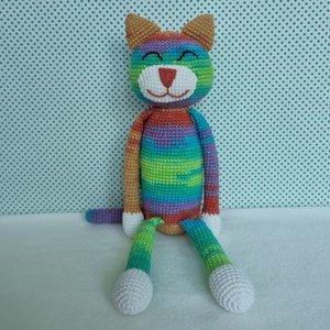 Horgolt macska amigurumi #14 - játék & sport - plüssállat & játékfigura - cica - Meska.hu