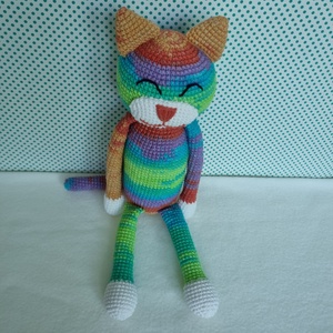 Horgolt macska amigurumi #14 - játék & sport - plüssállat & játékfigura - cica - Meska.hu
