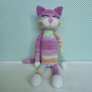 Horgolt macska amigurumi #15 - játék & sport - plüssállat & játékfigura - cica - Meska.hu