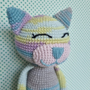 Horgolt macska amigurumi #17 - játék & sport - plüssállat & játékfigura - cica - Meska.hu