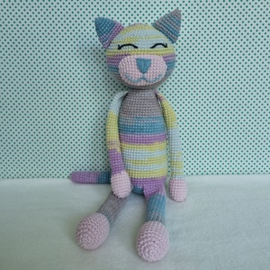 Horgolt macska amigurumi #17 - játék & sport - plüssállat & játékfigura - cica - Meska.hu