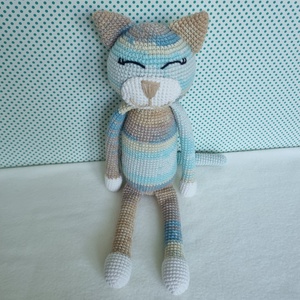 Horgolt macska amigurumi #18 - játék & sport - plüssállat & játékfigura - cica - Meska.hu
