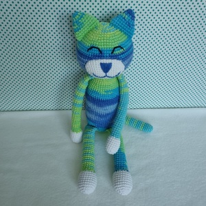 Horgolt macska amigurumi #19 - játék & sport - plüssállat & játékfigura - cica - Meska.hu