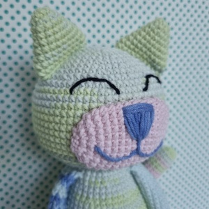Horgolt macska amigurumi #20 - játék & sport - plüssállat & játékfigura - cica - Meska.hu