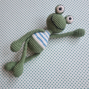 Horgolt béka amigurumi - Meska.hu