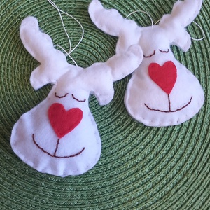2 db Filc Rudolf - karácsony - karácsonyi ajándékozás - karácsonyi ajándékcsomagolás - Meska.hu