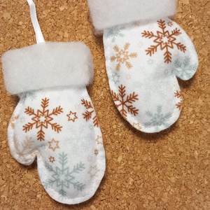 Filc karácsonyi kesztyű dekoráció - Meska.hu