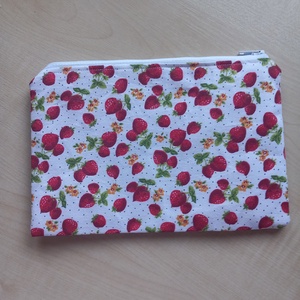 Epres vászon neszeszer, kozmetikai táska, cipzáros tároló - Meska.hu