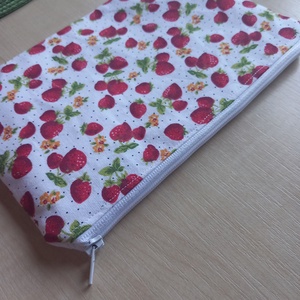 Epres vászon neszeszer, kozmetikai táska, cipzáros tároló - táska & tok - neszesszer - Meska.hu