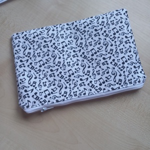 Hangjegy mintás vászon neszeszer - táska & tok - neszesszer - Meska.hu