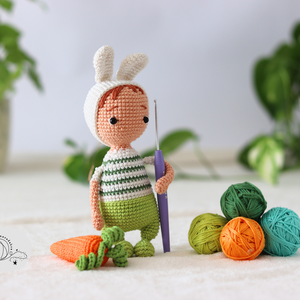 HORGOLÁSMINTA - Béci, a nyúl, amigurumi horgolásminta PDF, Kellékek & szerszámok, Szerszámok, eszközök, Eszköz kötéshez, horgoláshoz, Horgolás, MESKA