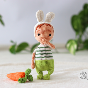 HORGOLÁSMINTA - Béci, a nyúl, amigurumi horgolásminta PDF - kellékek & szerszámok - szerszámok, eszközök - eszköz kötéshez, horgoláshoz - Meska.hu
