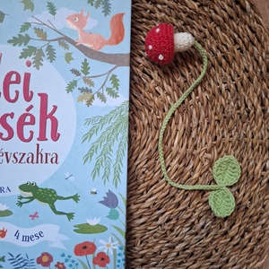 Gomba könyvjező, Könyv & Zene, Könyvjelző, Horgolás, MESKA