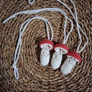 3 darab gomba nyaklánc és lóhere könyvjelző - Meska.hu