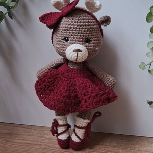 Horgolt Karácsonyi szarvas lány  - Meska.hu