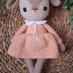 Horgolt őzike baba - Meska.hu