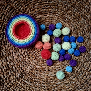 Montessori szortírozó játék - játék & sport - készségfejlesztő és logikai játék - szín és formaválogató játékok - Meska.hu