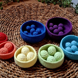 Montessori szortírozó játék - játék & sport - készségfejlesztő és logikai játék - szín és formaválogató játékok - Meska.hu