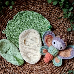 A pillangó csodálatos átalakulását horgolt játék szett, Játék & Sport, Készségfejlesztő és Logikai játék, Oktató játékok, Horgolás, MESKA