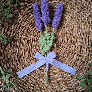 Horgolt levendula - horgolt virág - levendula csokor, Otthon & Életmód, Virágdekoráció, Virágok, Virágcsokor, Horgolás, MESKA