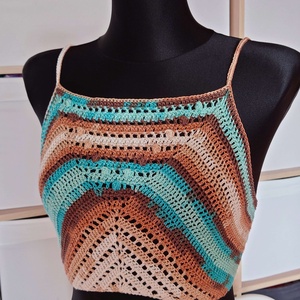 Laguna beach horgolt fesztivál crop top  - Meska.hu