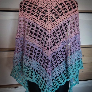 Atlasz alkonya horgolt csipke kendő , Ruha & Divat, Sál, Sapka, Kendő, Vállkendő, Horgolás, MESKA