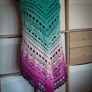 Hajnali vadvirág puha horgolt csipke kendő - ruha & divat - sál, sapka, kendő - vállkendő - Meska.hu