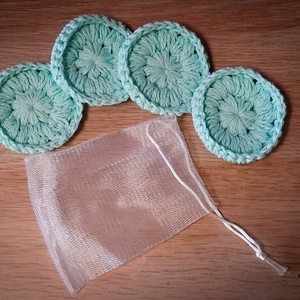 Horgolt arctisztító korong biopamutból  - Meska.hu