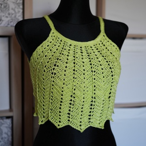 Élénk nyári croptop, Ruha & Divat, Női ruha, Top, Horgolás, MESKA