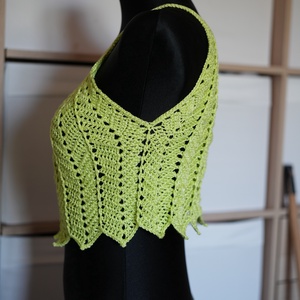 Élénk nyári croptop - ruha & divat - női ruha - top - Meska.hu