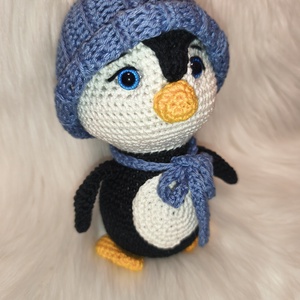 Horgolt pamut pingvin, Játék & Sport, Plüssállat & Játékfigura, Más figura, Horgolás, MESKA