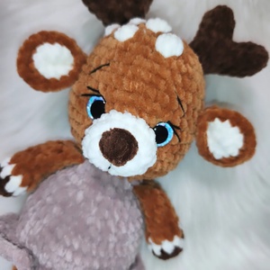 Horgolt plüss szarvas lány, Játék & Sport, Plüssállat & Játékfigura, Más figura, Horgolás, MESKA