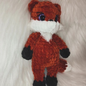 Horgolt plüss róka - Meska.hu