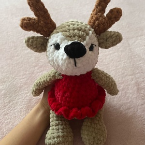 Ruhás rénszarvas, Játék & Sport, Plüssállat & Játékfigura, Más figura, Horgolás, MESKA