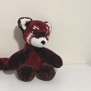 Pihe-puha horgolt vörös panda - játék & sport - plüssállat & játékfigura - más figura - Meska.hu