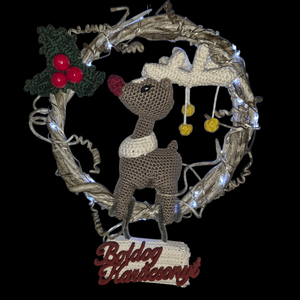 Rönés kopogtató - karácsony - karácsonyi lakásdekoráció - karácsonyi ajtódíszek - Meska.hu