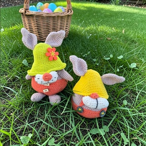 Zöldkalapos Húsvéti Ajándékcsomag!, Ünnepi díszek, dekorációk, Húsvéti díszek és dekorációk, Húsvéti ajándékátadó, Horgolás, Varrás, MESKA